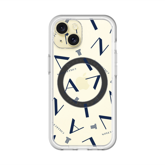 スリムプロテクションプレミアムケース with MagSafe［ LANVIN COLLECTION - タイポグラフィ ］