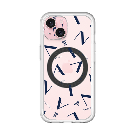 スリムプロテクションプレミアムケース with MagSafe［ LANVIN COLLECTION - タイポグラフィ ］