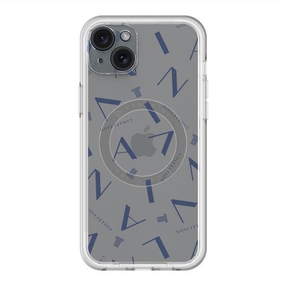 スリムプロテクションプレミアムケース with MagSafe［ LANVIN COLLECTION - タイポグラフィ ］
