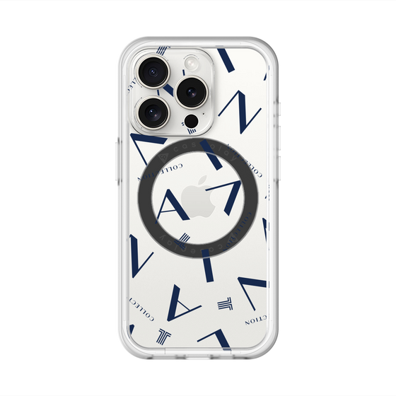 スリムプロテクションプレミアムケース with MagSafe［ LANVIN COLLECTION - タイポグラフィ ］