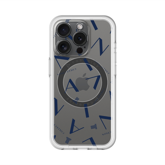 スリムプロテクションプレミアムケース with MagSafe［ LANVIN COLLECTION - タイポグラフィ ］