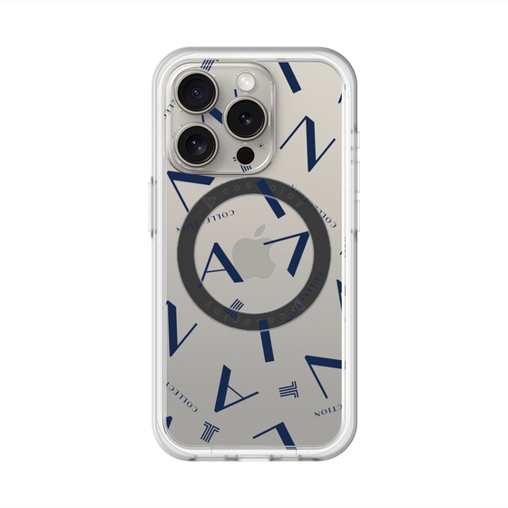 スリムプロテクションプレミアムケース with MagSafe［ LANVIN COLLECTION - タイポグラフィ ］