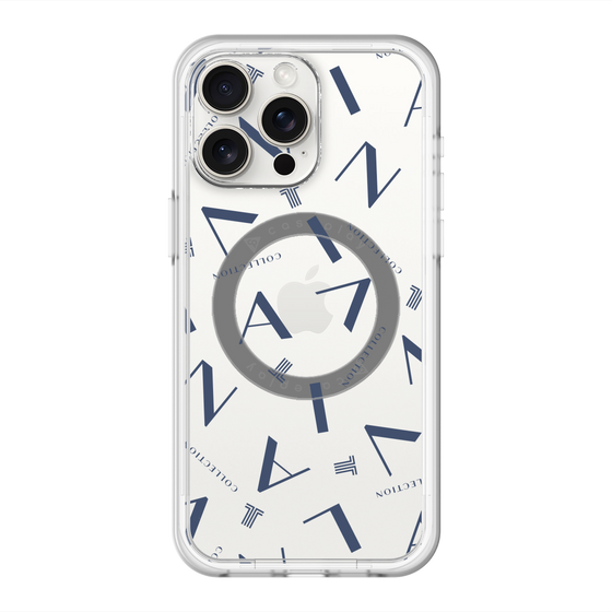 スリムプロテクションプレミアムケース with MagSafe［ LANVIN COLLECTION - タイポグラフィ ］