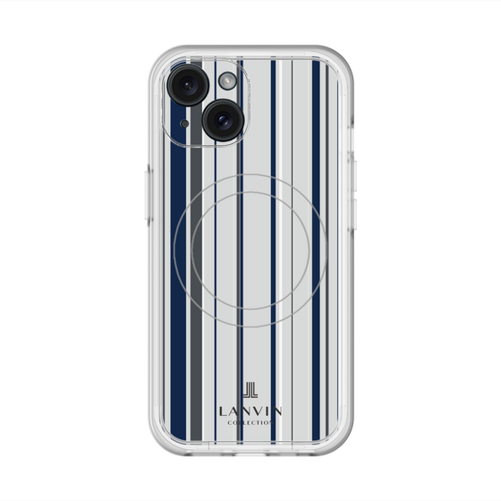 スリムプロテクションプレミアムケース with MagSafe［ LANVIN COLLECTION - ストライプ ］