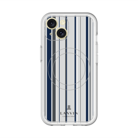 スリムプロテクションプレミアムケース with MagSafe［ LANVIN COLLECTION - ストライプ ］