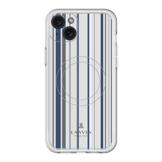 スリムプロテクションプレミアムケース with MagSafe［ LANVIN COLLECTION - ストライプ ］