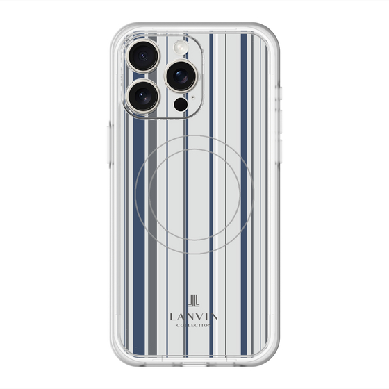 スリムプロテクションプレミアムケース with MagSafe［ LANVIN COLLECTION - ストライプ ］