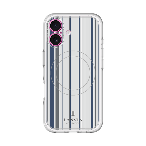 スリムプロテクションプレミアムケース with MagSafe［ LANVIN COLLECTION - ストライプ ］