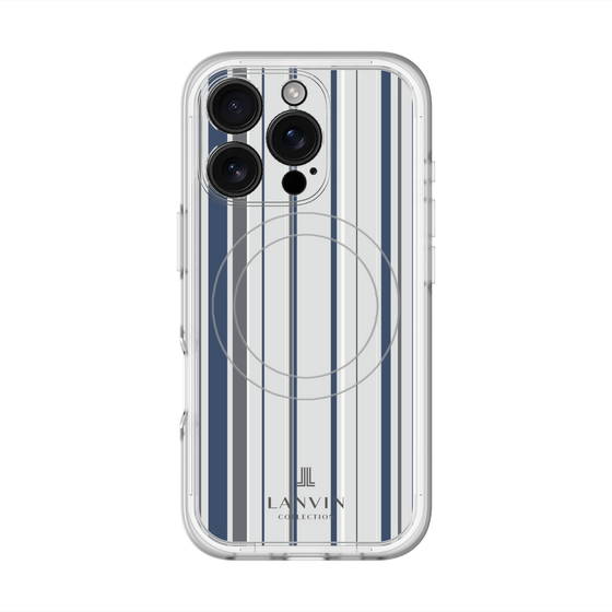 スリムプロテクションプレミアムケース with MagSafe［ LANVIN COLLECTION - ストライプ ］