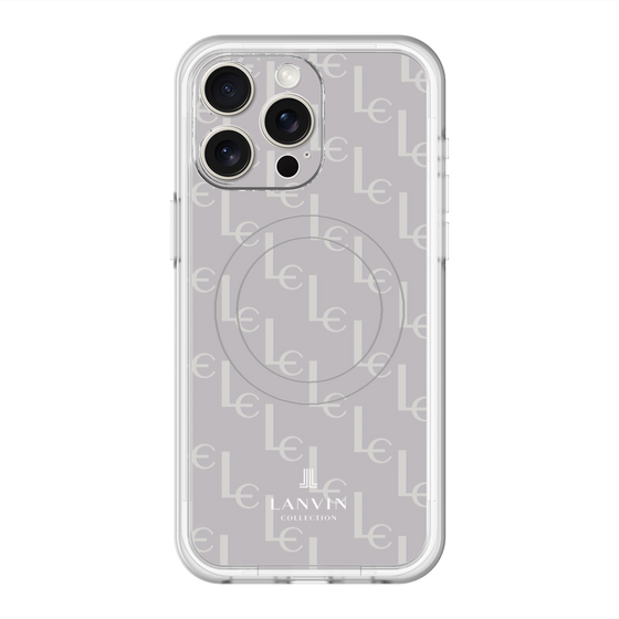 スリムプロテクションプレミアムケース with MagSafe［ LANVIN COLLECTION - ジオメトリック - ライラック ］