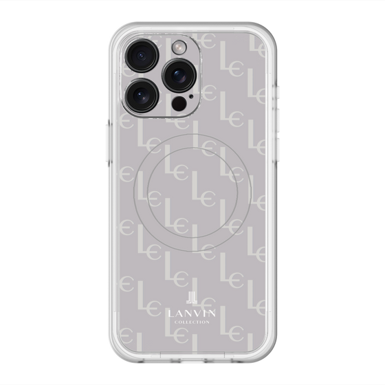スリムプロテクションプレミアムケース with MagSafe［ LANVIN COLLECTION - ジオメトリック - ライラック ］
