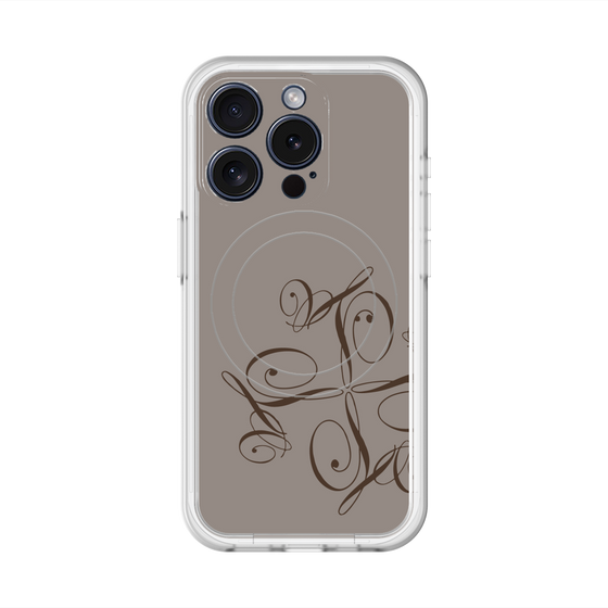 スリムプロテクションプレミアムケース with MagSafe［ LANVIN COLLECTION - 筆記体ロゴ ］