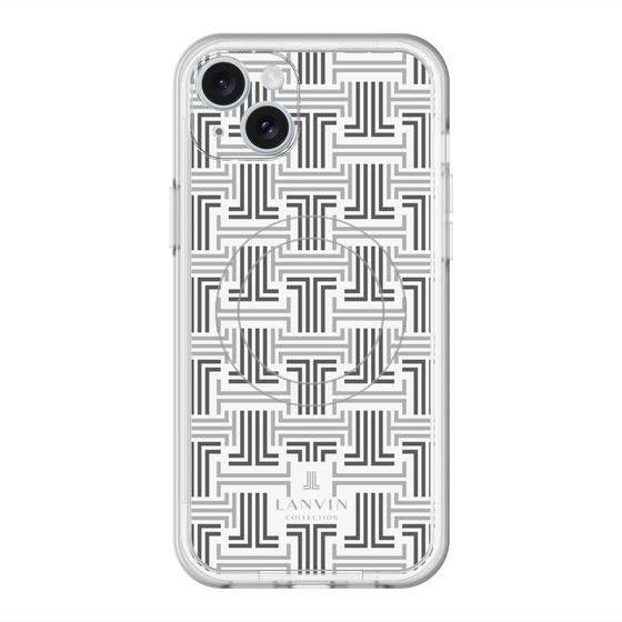 スリムプロテクションプレミアムケース with MagSafe［ LANVIN COLLECTION - モノグラム ］
