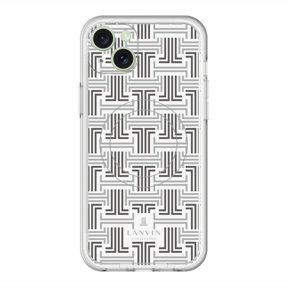 スリムプロテクションプレミアムケース with MagSafe［ LANVIN COLLECTION - モノグラム ］