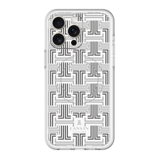 スリムプロテクションプレミアムケース with MagSafe［ LANVIN COLLECTION - モノグラム ］
