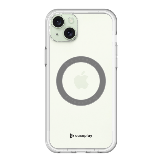 スリムプロテクションプレミアムケース with MagSafe［ オリジナル - caseplayロゴ - ブラック/A ］