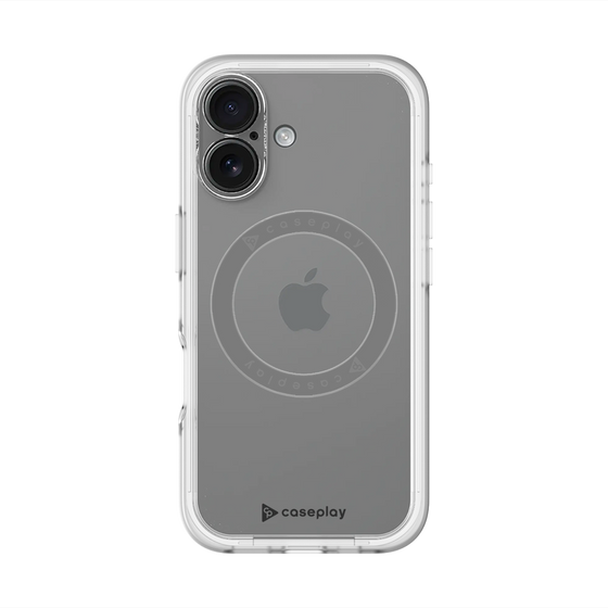 スリムプロテクションプレミアムケース with MagSafe［ オリジナル - caseplayロゴ - ブラック/A ］