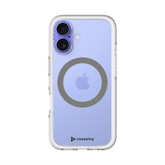 スリムプロテクションプレミアムケース with MagSafe［ オリジナル - caseplayロゴ - ブラック/A ］