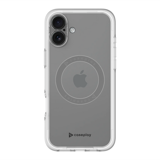 スリムプロテクションプレミアムケース with MagSafe［ オリジナル - caseplayロゴ - ブラック/A ］