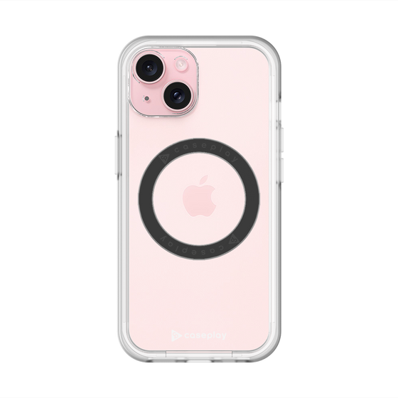 スリムプロテクションプレミアムケース with MagSafe［ オリジナル - caseplayロゴ - ホワイト/A ］