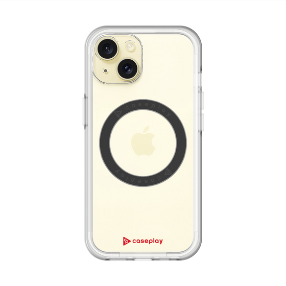 スリムプロテクションプレミアムケース with MagSafe［ オリジナル - caseplayロゴ - レッド/A ］
