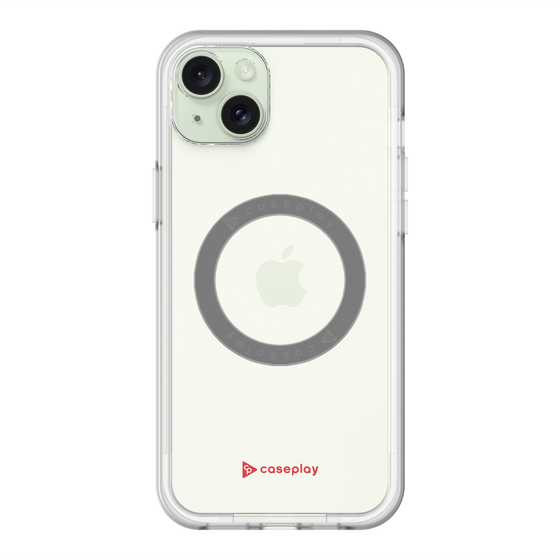 スリムプロテクションプレミアムケース with MagSafe［ オリジナル - caseplayロゴ - レッド/A ］