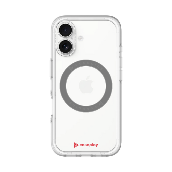 スリムプロテクションプレミアムケース with MagSafe［ オリジナル - caseplayロゴ - レッド/A ］