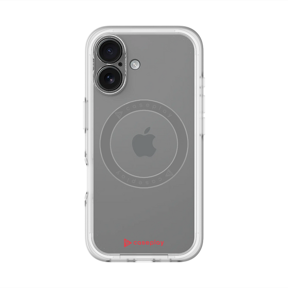 スリムプロテクションプレミアムケース with MagSafe［ オリジナル - caseplayロゴ - レッド/A ］