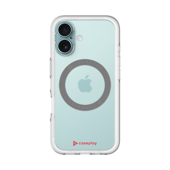 スリムプロテクションプレミアムケース with MagSafe［ オリジナル - caseplayロゴ - レッド/A ］