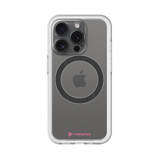 スリムプロテクションプレミアムケース with MagSafe［ オリジナル - caseplayロゴ - ピンク/A ］