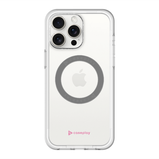 スリムプロテクションプレミアムケース with MagSafe［ オリジナル - caseplayロゴ - ピンク/A ］