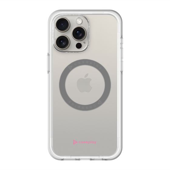 スリムプロテクションプレミアムケース with MagSafe［ オリジナル - caseplayロゴ - ピンク/A ］
