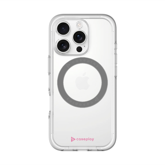 スリムプロテクションプレミアムケース with MagSafe［ オリジナル - caseplayロゴ - ピンク/A ］