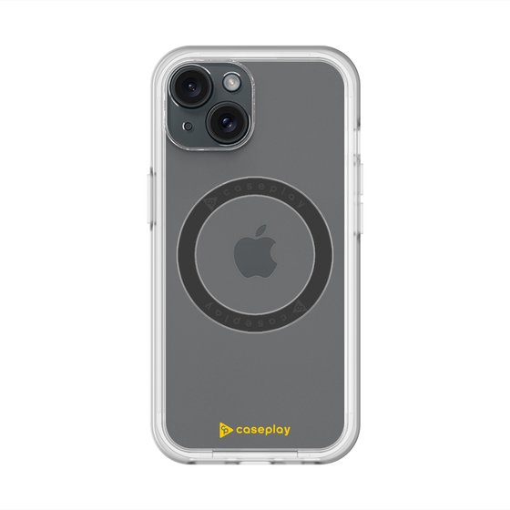 スリムプロテクションプレミアムケース with MagSafe［ オリジナル - caseplayロゴ - イエロー/A ］