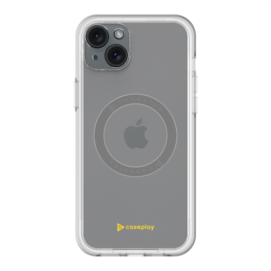 スリムプロテクションプレミアムケース with MagSafe［ オリジナル - caseplayロゴ - イエロー/A ］