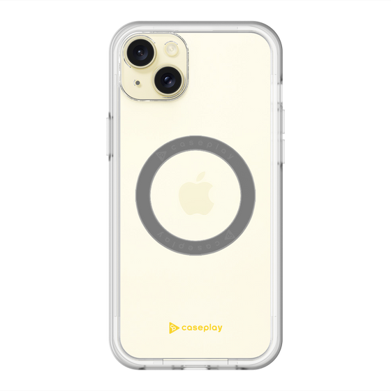 スリムプロテクションプレミアムケース with MagSafe［ オリジナル - caseplayロゴ - イエロー/A ］