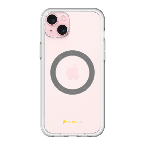 スリムプロテクションプレミアムケース with MagSafe［ オリジナル - caseplayロゴ - イエロー/A ］