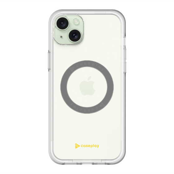 スリムプロテクションプレミアムケース with MagSafe［ オリジナル - caseplayロゴ - イエロー/A ］