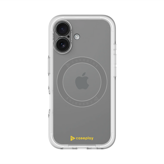 スリムプロテクションプレミアムケース with MagSafe［ オリジナル - caseplayロゴ - イエロー/A ］