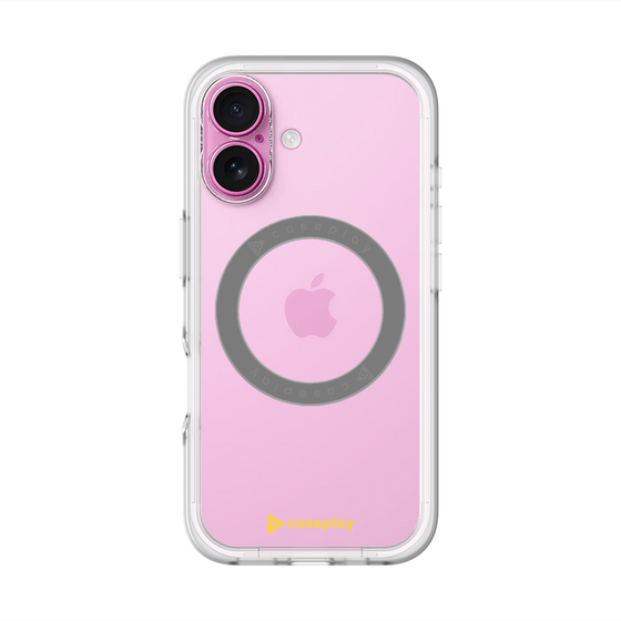スリムプロテクションプレミアムケース with MagSafe［ オリジナル - caseplayロゴ - イエロー/A ］