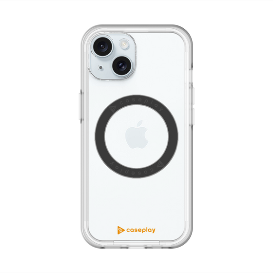 スリムプロテクションプレミアムケース with MagSafe［ オリジナル - caseplayロゴ - オレンジ/A ］