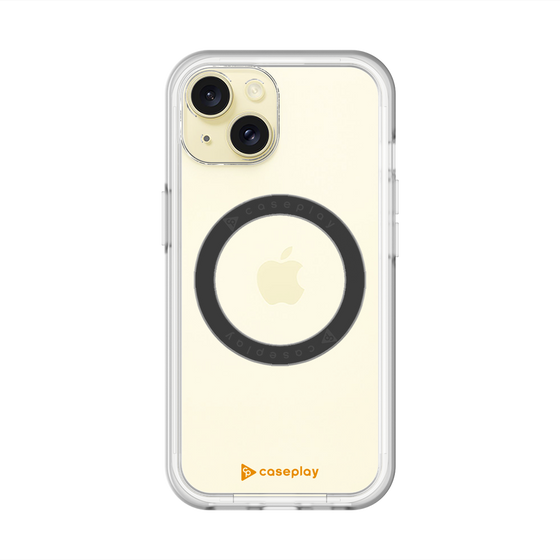 スリムプロテクションプレミアムケース with MagSafe［ オリジナル - caseplayロゴ - オレンジ/A ］