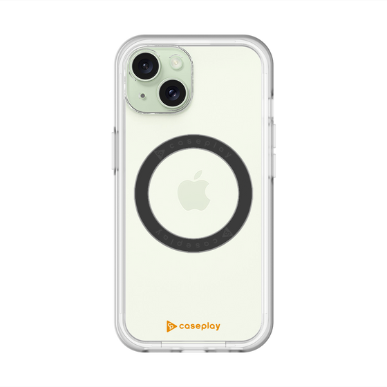 スリムプロテクションプレミアムケース with MagSafe［ オリジナル - caseplayロゴ - オレンジ/A ］