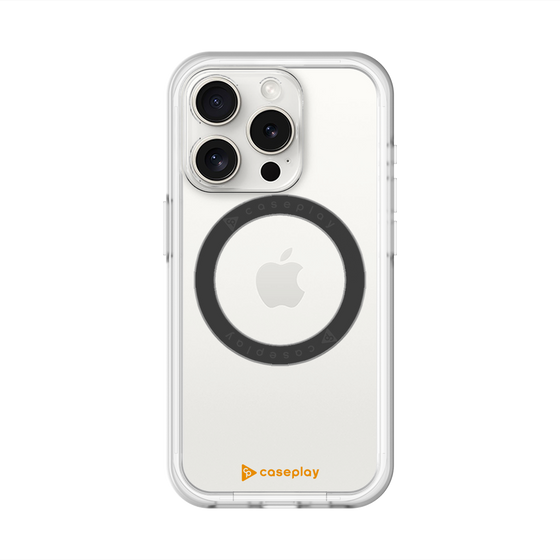 スリムプロテクションプレミアムケース with MagSafe［ オリジナル - caseplayロゴ - オレンジ/A ］