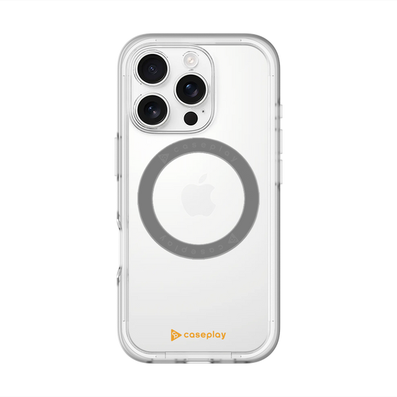 スリムプロテクションプレミアムケース with MagSafe［ オリジナル - caseplayロゴ - オレンジ/A ］