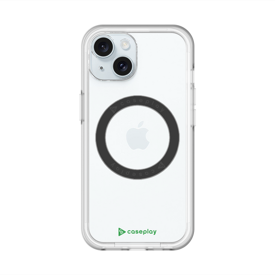 スリムプロテクションプレミアムケース with MagSafe［ オリジナル - caseplayロゴ - グリーン/A ］