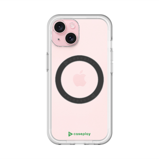 スリムプロテクションプレミアムケース with MagSafe［ オリジナル - caseplayロゴ - グリーン/A ］