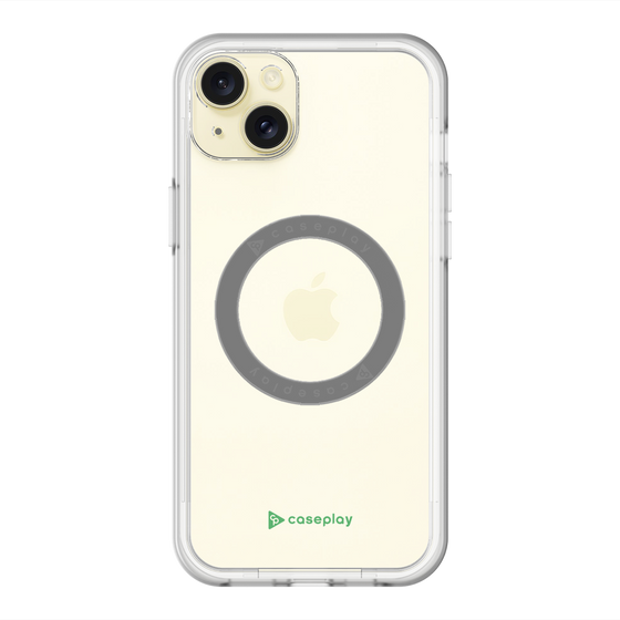 スリムプロテクションプレミアムケース with MagSafe［ オリジナル - caseplayロゴ - グリーン/A ］