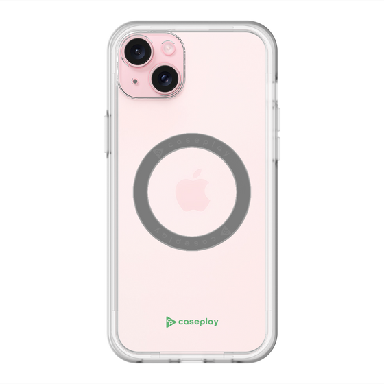 スリムプロテクションプレミアムケース with MagSafe［ オリジナル - caseplayロゴ - グリーン/A ］