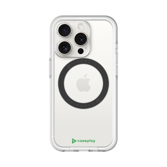 スリムプロテクションプレミアムケース with MagSafe［ オリジナル - caseplayロゴ - グリーン/A ］